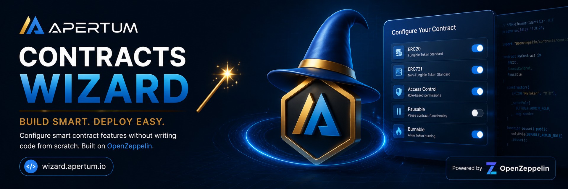 Apertum Contracts Wizard banner